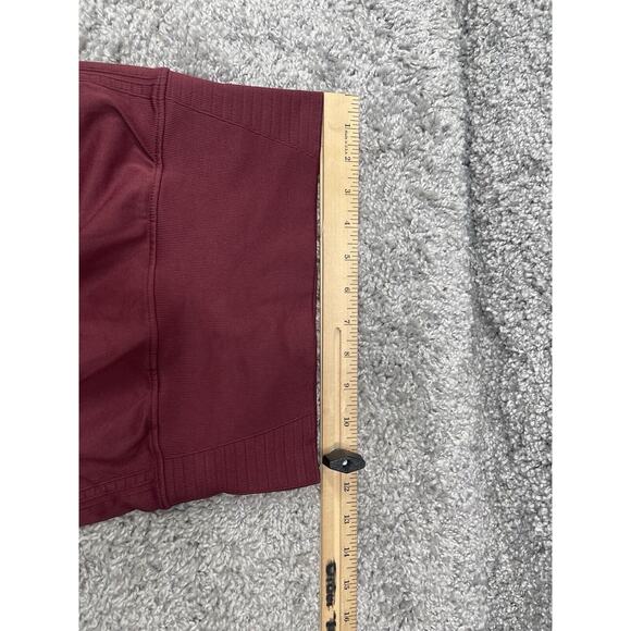 Zero Foxtrot Womens Large Burgundy Laser Cut HighRise BootyLift Leggings Contour - Picture 11 of 12